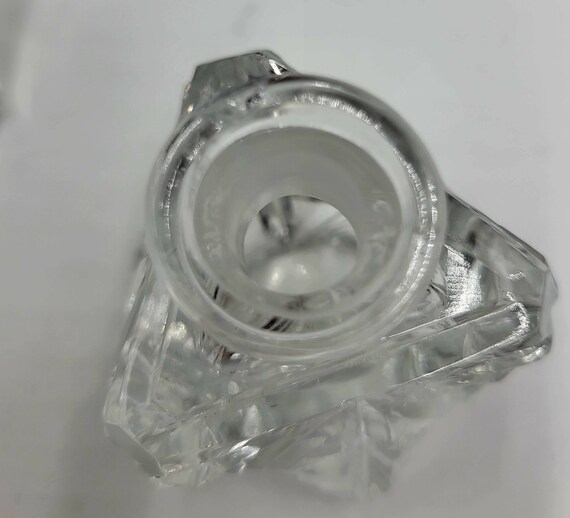 SET OF 2- Vintage Cut Crystal Perfume Bottle With… - image 3