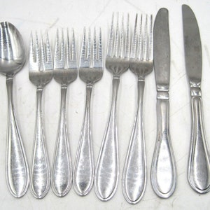 8 Pieces Cambridge Evanston Stainless Steel Flatware