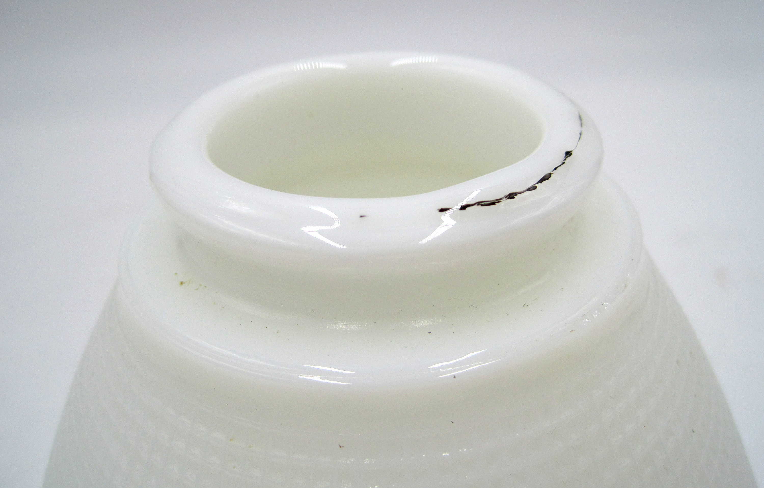 Glass Torchiere Diffuser Large White Milk Glass Diffuser for Torchiere Table Lamp 2 1/4