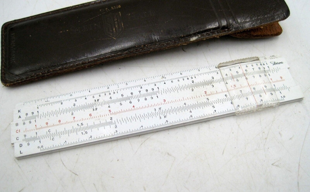 Stein Hall DIWA Denmark 601-1 Slide Rule W/leather Holder - Etsy
