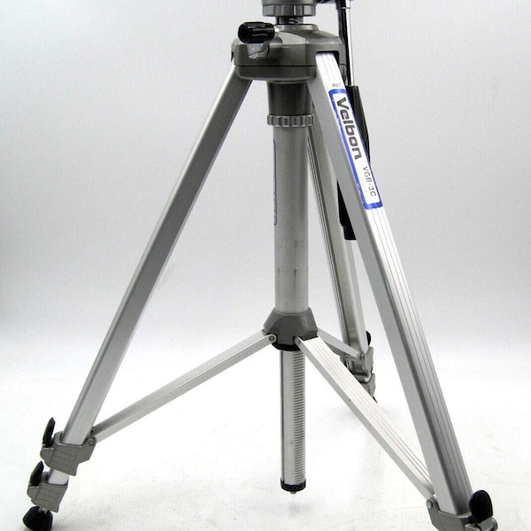 Velbon Camera Tripod VGB-3C Adjustable Heavy Duty Pan Tilt 3 Way Crank Extend