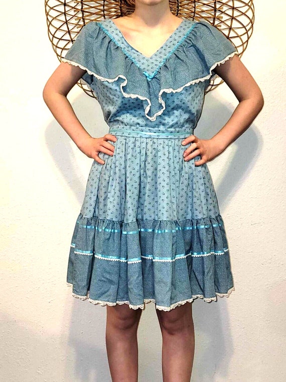 Handmade Vintage SQUARE DANCE Western SWING Dress… - image 1