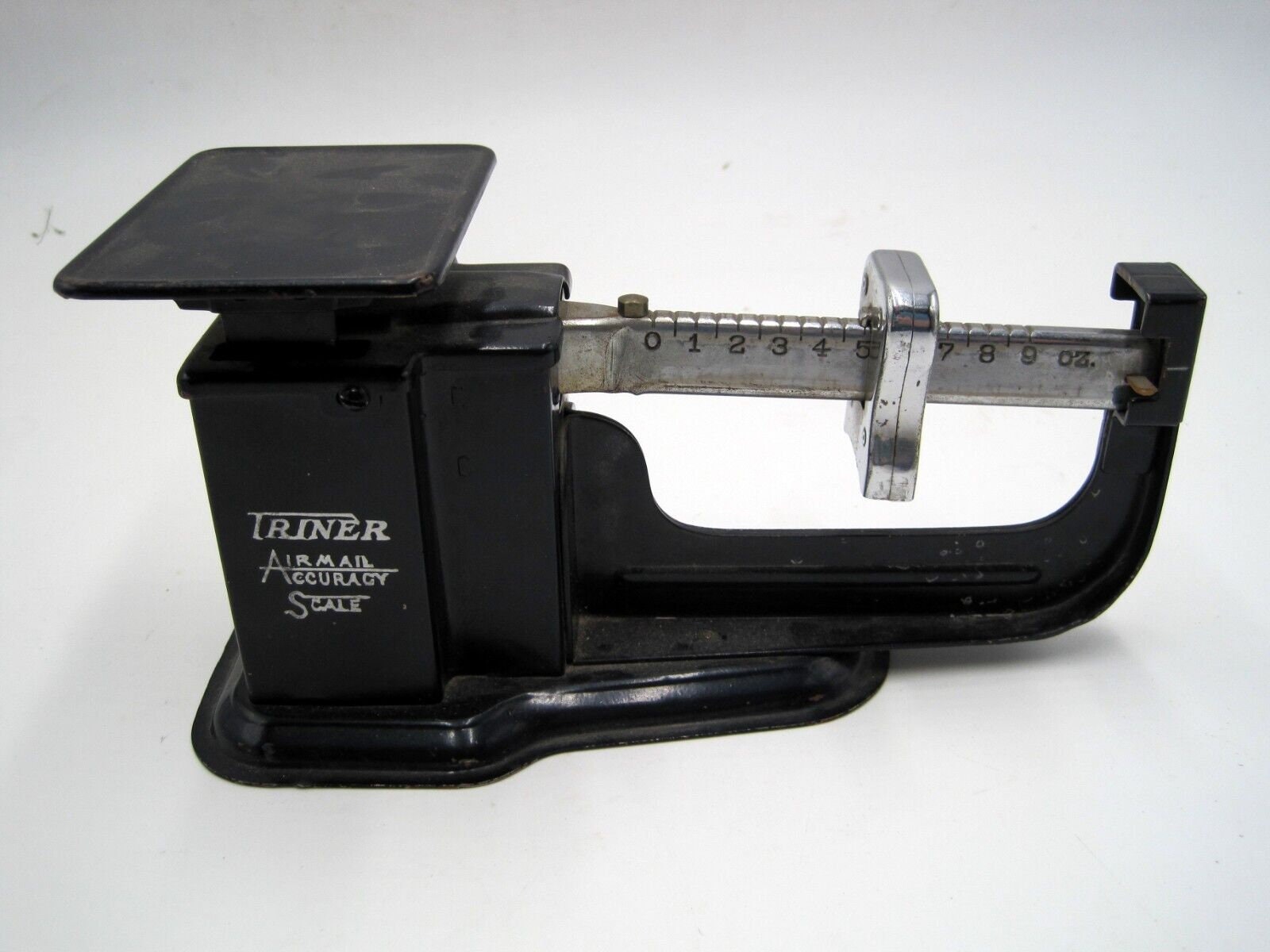 Vintage TRINER 9oz. Air Mail Accuracy Scale 1951 Metal Slide