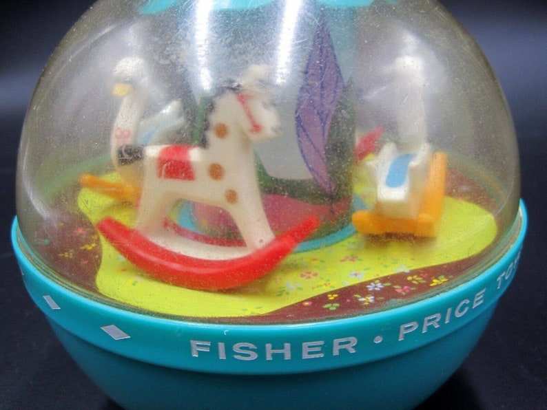 1966 Fisherprice Plastic Roly Poly Chime Ball Baby Toy 165 Etsy