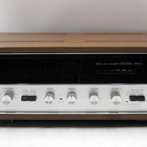 Vintage SANSUI 5000A AM/FM Stereo Receiver W/Wood Case