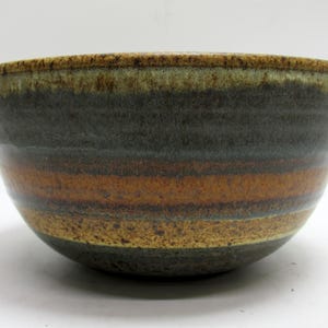 Vintage Pacific Northwest PNW Oregon Studio Pottery Bowl Artist Signed 8 1/4"