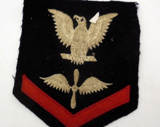 1943 WW2 US NAVY AVIATION Machinist 3rd Class Petty Officer Rate Patch ...