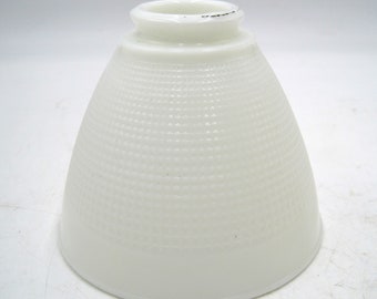 Large White Milk Glass Diffuser for Torchiere Table Lamp 2 1/4" Fitter