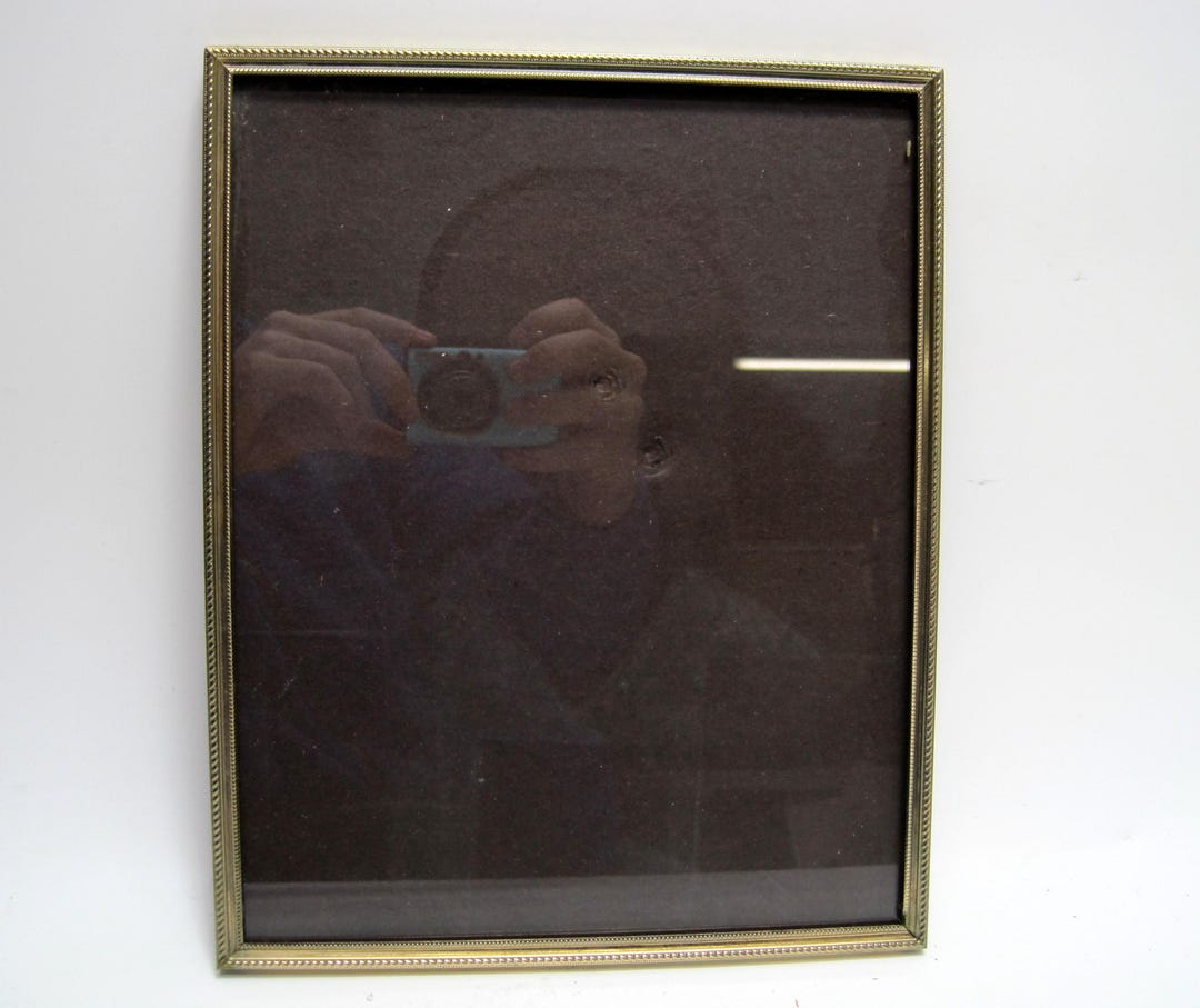 Vintage Gold Filigree Photo Picture Frame Ornate Brass Metal 8" X 10 ...