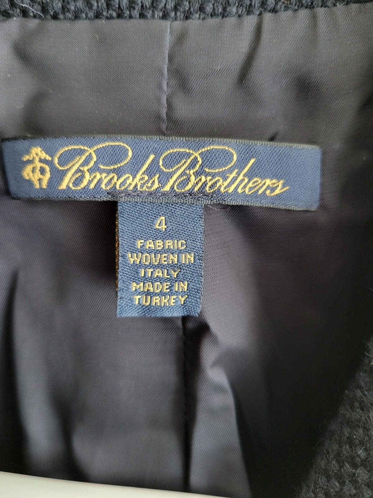 Brooks Brothers Double Blazer Jacket Women's Size 4 100% WOOL
