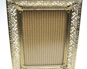 Vintage Gold Filigree Photo Picture Frame Ornate Brass Metal 5" X 7" - Etsy