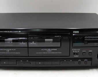 TEAC W-600R Stereo Dual Deck Cassette Player Tested Working!