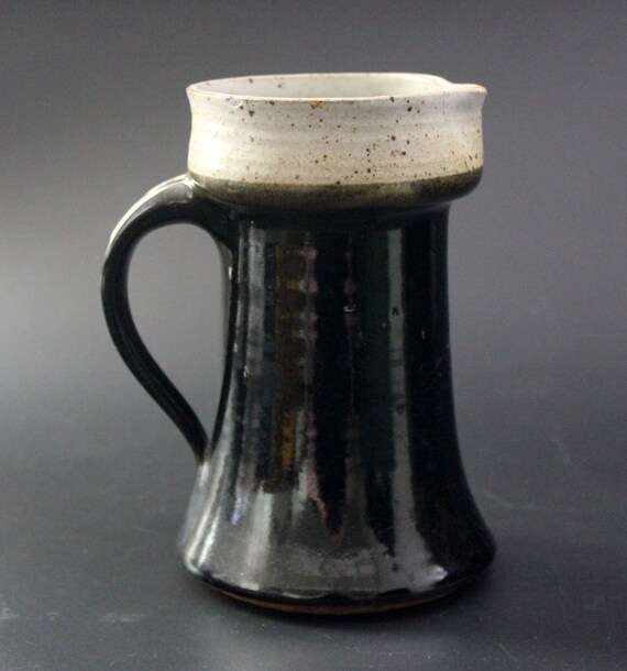 Vintage Signed Studio Pottery Jug, Pitcher, Handthrown Studio