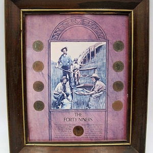Framed The Forty Niners Liberty Head V Nickel Coin Collection