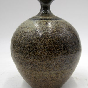 Vintage Studio Art Pottery Weed Pot Ceramic Studio Vase Signed AL PNW Oregon Washington