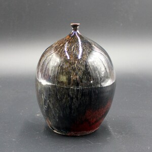 Vintage Studio Art Pottery Weed Pot Ceramic Studio Vase Signed HELD PNW Oregon Washington