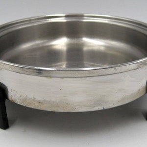 Saladmaster Tri-Clad Stainless Steel Oil Coir Electric Skillet Vintage  Cookware