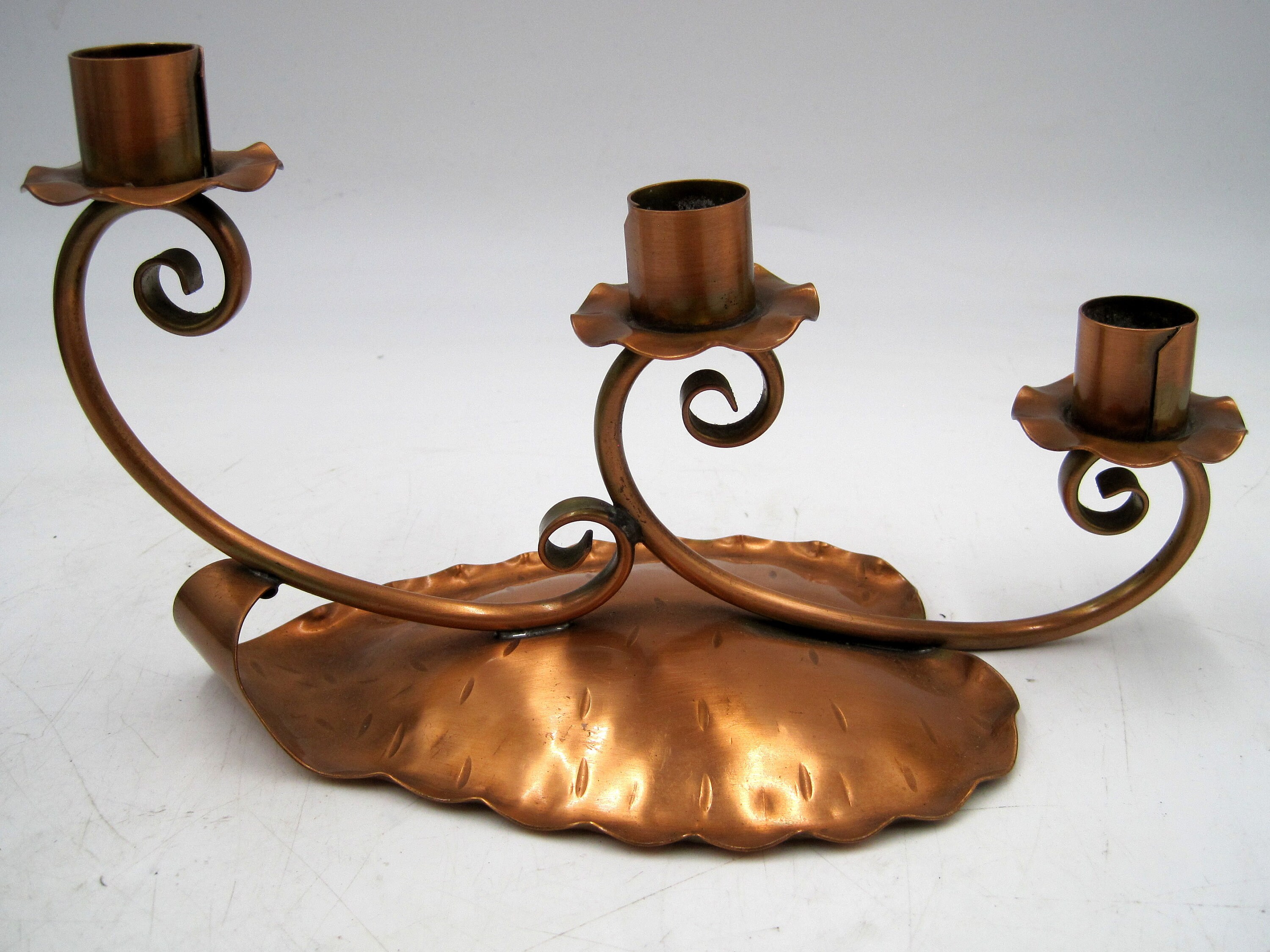 Gregorian Copper Candle Holder - Etsy