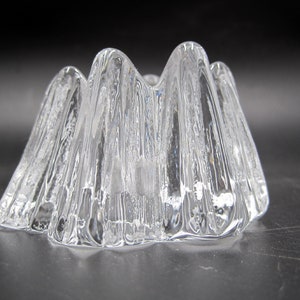 Nybro Sweden Crystal Volcano Tea Light/Votive Candle Holder