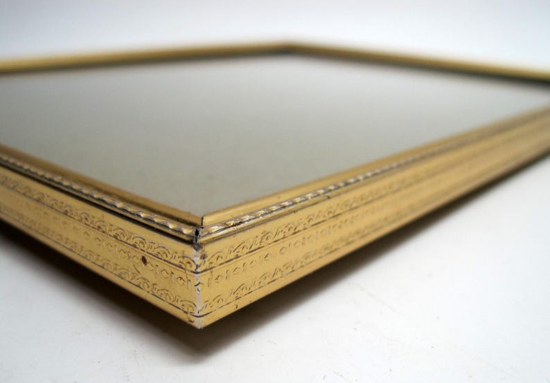 Vintage Gold Filigree Photo Picture Frame Ornate Brass Metal 8" X 10 ...