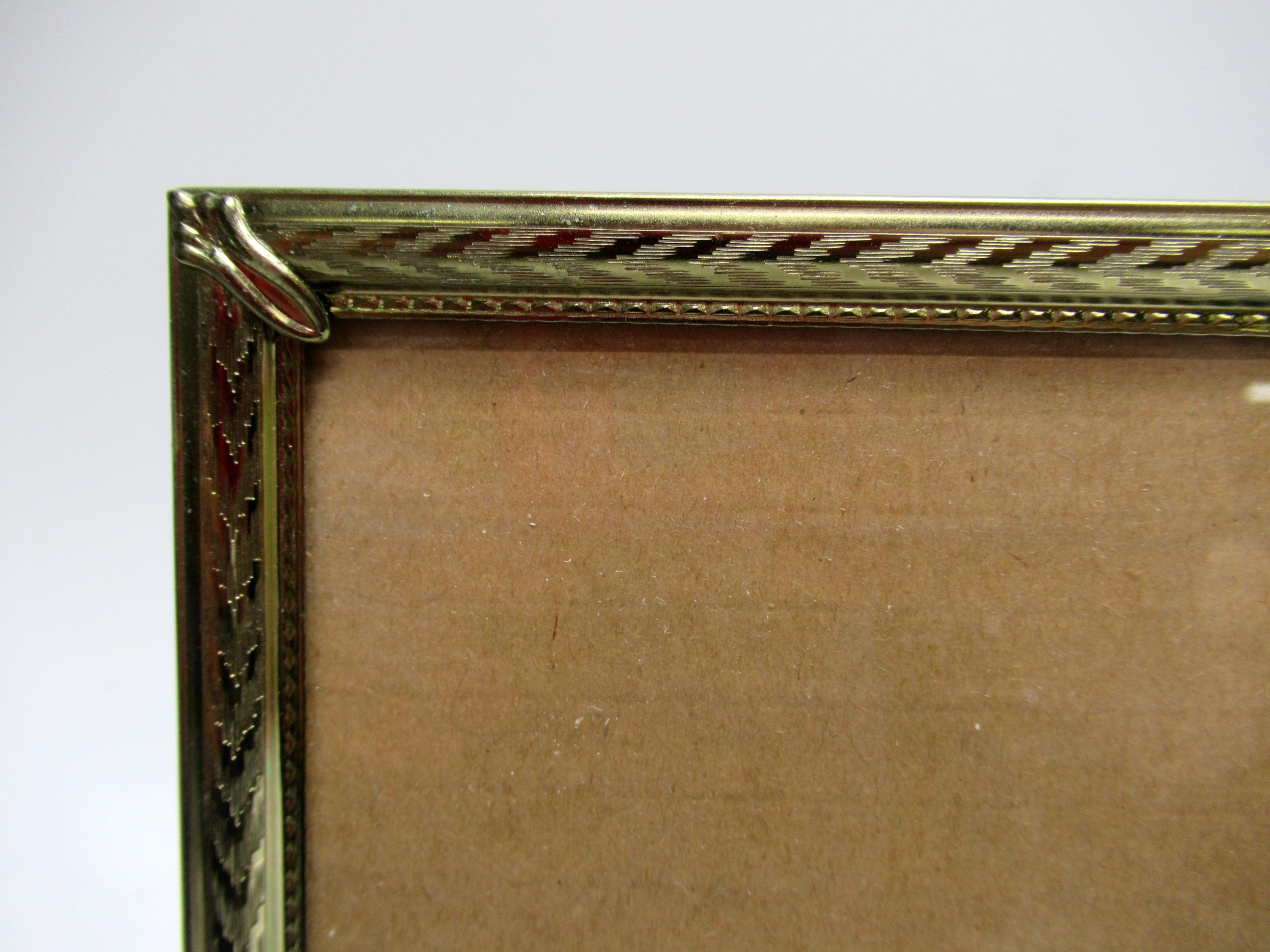 Vintage Gold Filigree Photo Picture Frame Ornate Brass Metal 8" X 10 ...