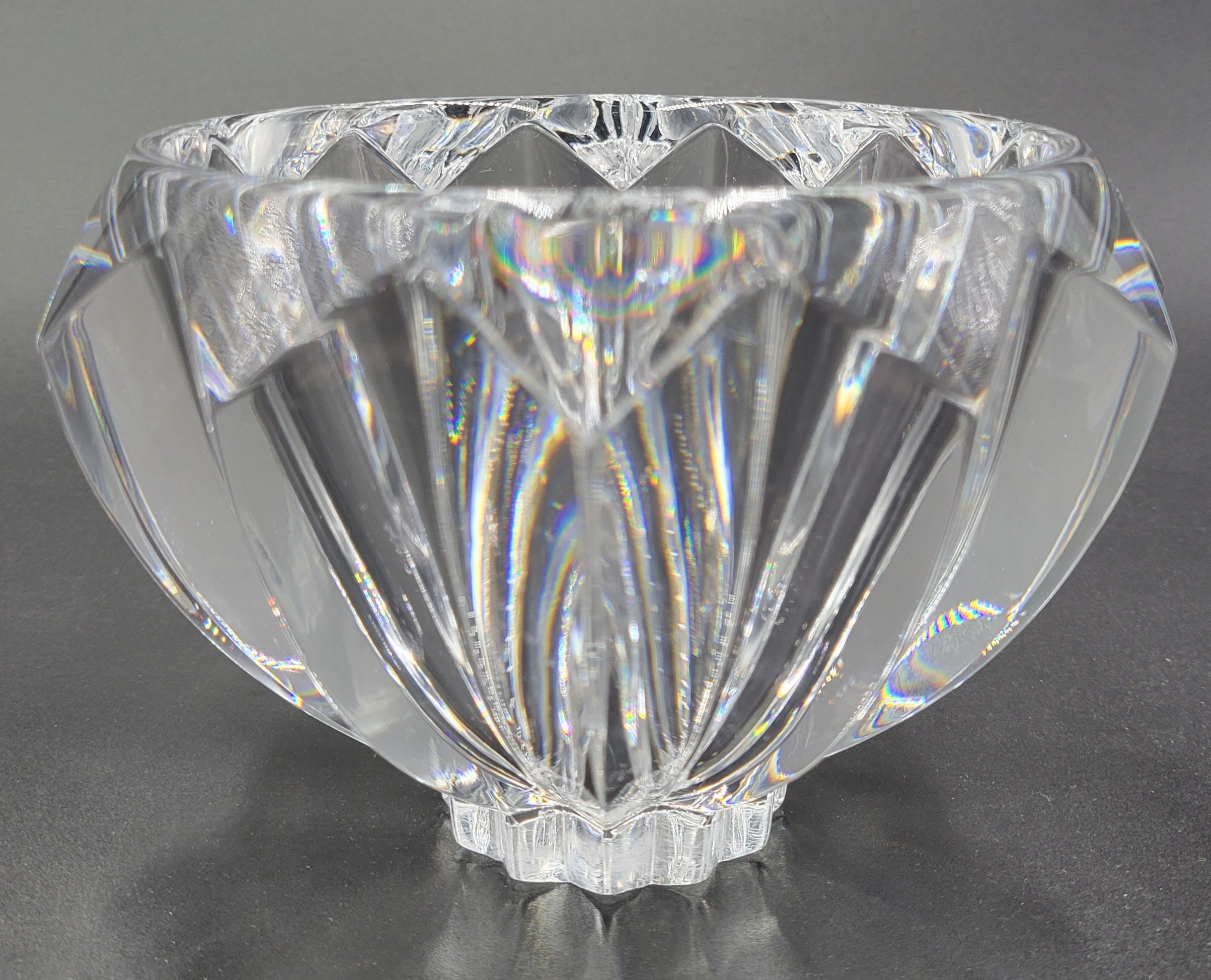 Orrefors Erika Lagerbielke Zodiac Crystal Bowl Sweden Art Glass 6
