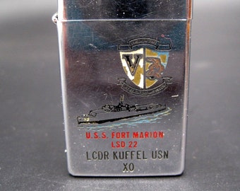 未使用　zippo U.S.S. FORT MCHENRY LSD 43 未使用 zippo U.S.S. FORT MCHENRY LSD 43