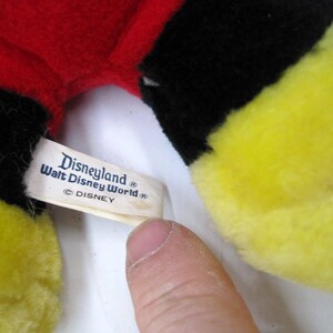 Set of 2 Vintage Mickey Mouse Plush Disneyland Walt Disney World Parks 10"Seated image 5