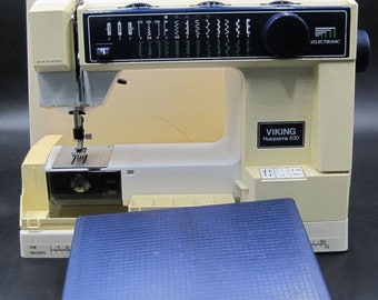 Husqvarna Viking 630 Sewing Machine Selectronic W/Case & Footpedal