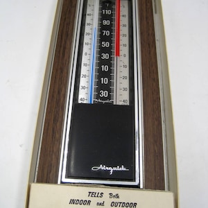 Vintage Airguide Indoor Outdoor Thermometer Model 422 Unused