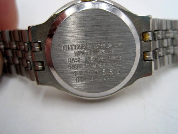 Vintage Citizen Watch Women Gold Silver Tone 5930 S24761 Etsy