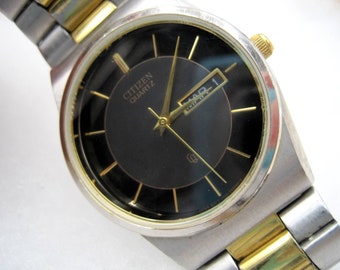 Vintage Citizen Quartz Men's Watch GN-4W-S Day/date 1100-T38502