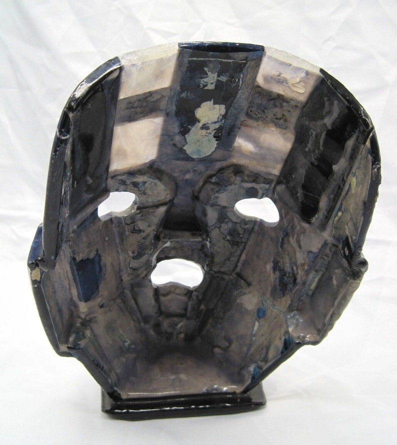 Aztec/mayan Burial Tribal Mask Hand Made Abalone Lapis Black Onyx ...