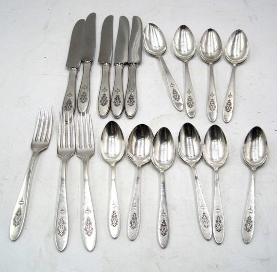 Oneida Community Plate Silverware 18-piece Set Bird of Paradise - Etsy
