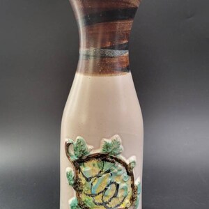 Signed Bennett Welsh Pacific Stoneware Decanter, Oregon Pottery Vase, 1970’s Pottery Vase
