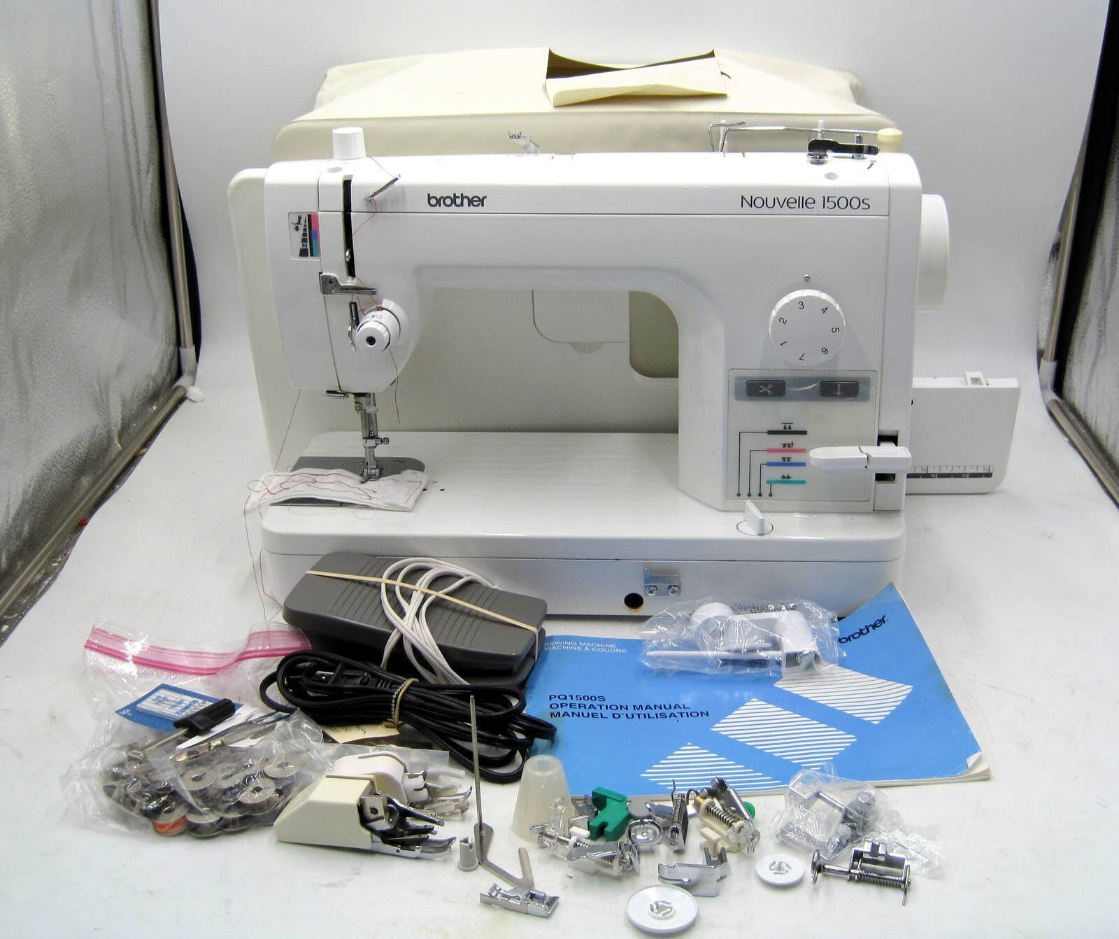 BROTHER VX-710 FREE ARM ZIG ZAG SEWING MACHINE FOOT PETAL COVER ACCESSORY  WORKS
