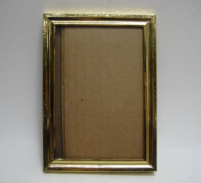 Vintage MCM Gold-tone Photo Picture Frame Ornate Metal 5" X 7" - Etsy