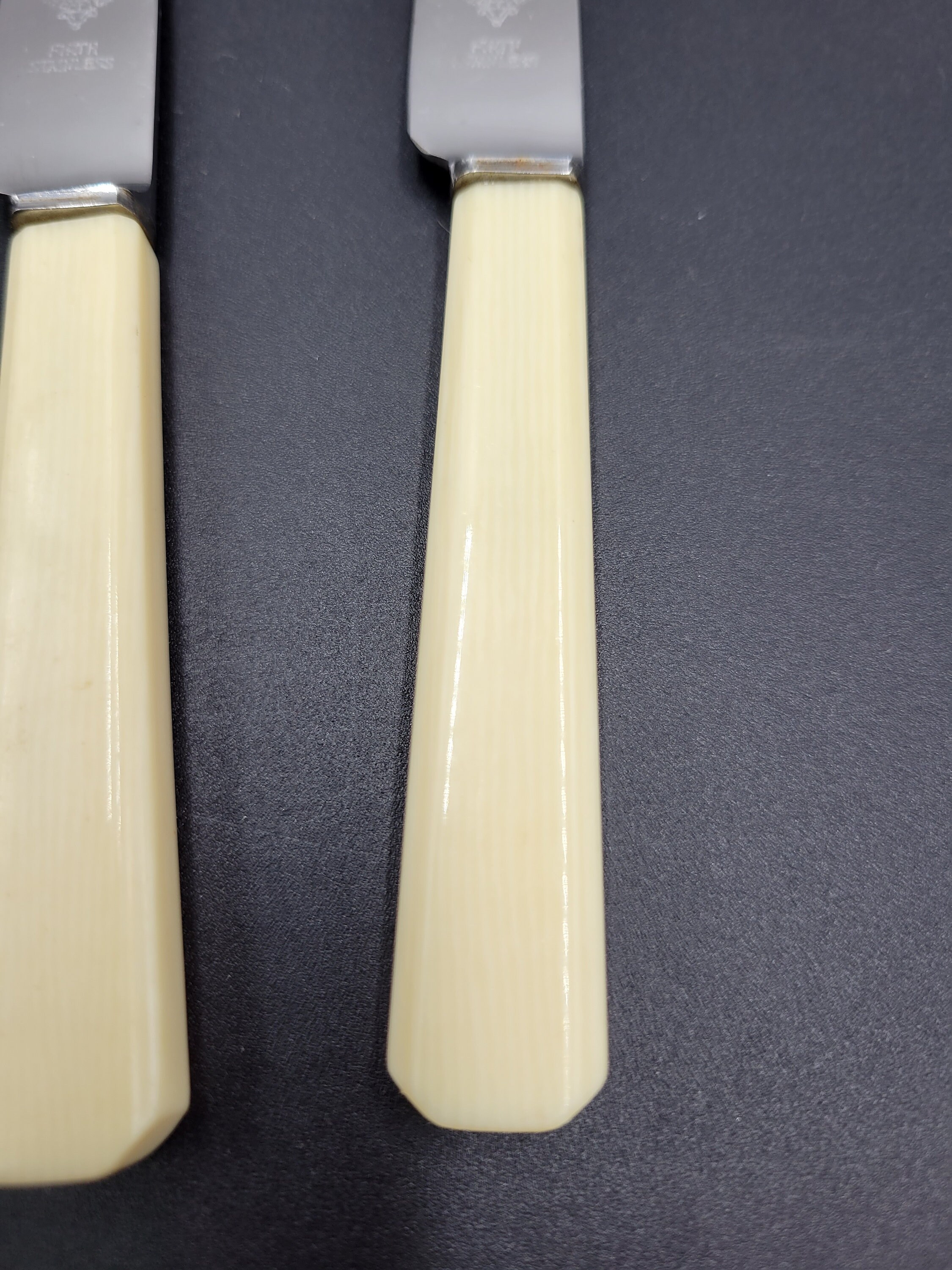 Set Six Vintage John Turton Firth Stainless Tea Knives