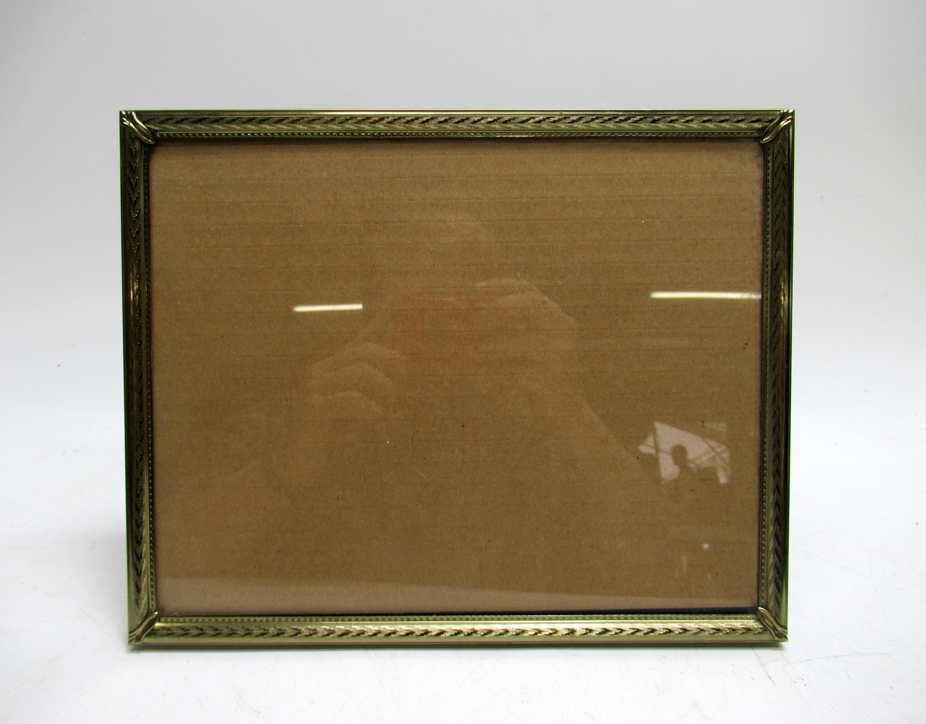 Vintage Gold Filigree Photo Picture Frame Ornate Brass Metal 8" X 10 ...