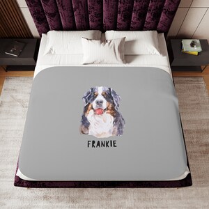 Personalized Dog Blanket, Dog gift, dog lover gift, Sherpa Blanket, Two Colors