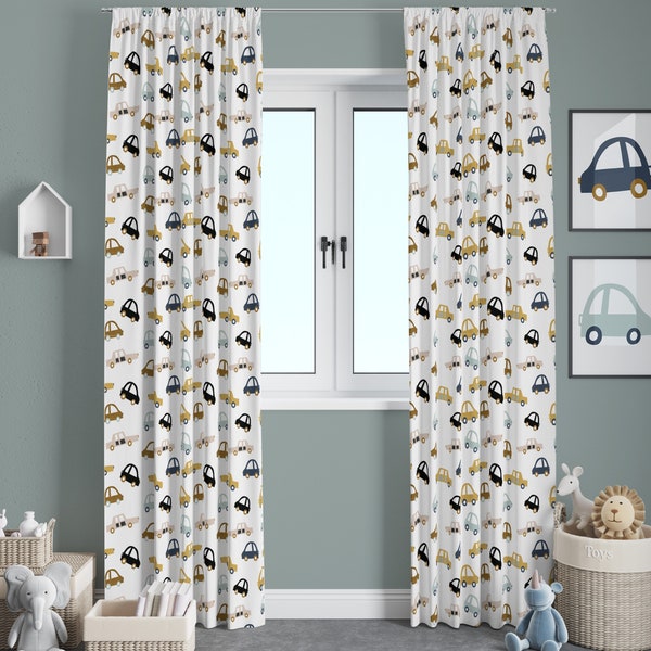 Cars Curtains Etsy