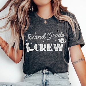 Second Grade Crew Cowboy Shirt, 2nd Grade Squad, 2nd Grade School Teacher, Teaching Shirt, Teacher Team, Back to School Shirt, Cowgirl Shirt