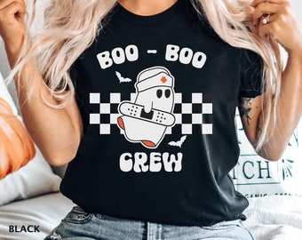 Halloween Nurse Shirt, Boo Boo Crew Shirt, Gift For Nurses, NICU Nurse Shirt, Halloween Nurse T-shirt, Spooky ER Nurse Tee Shirt