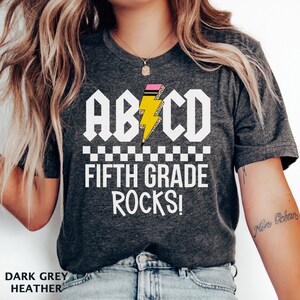 Fifth Grade Rocks Shirt, Fifth Grade Group Shirt, 5th Grade Teacher Shirt, Grade 5 Teacher, Fifth Grade Teacher Gift, 5th Grade Tee ABCD