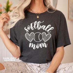 Softball Mom Shirt, Gift for Mom, Birthday Gift for Her, Cute Mama Shirt, Mom Gift, Cute Softball Shirt, Women&#39;s Softball Shirt