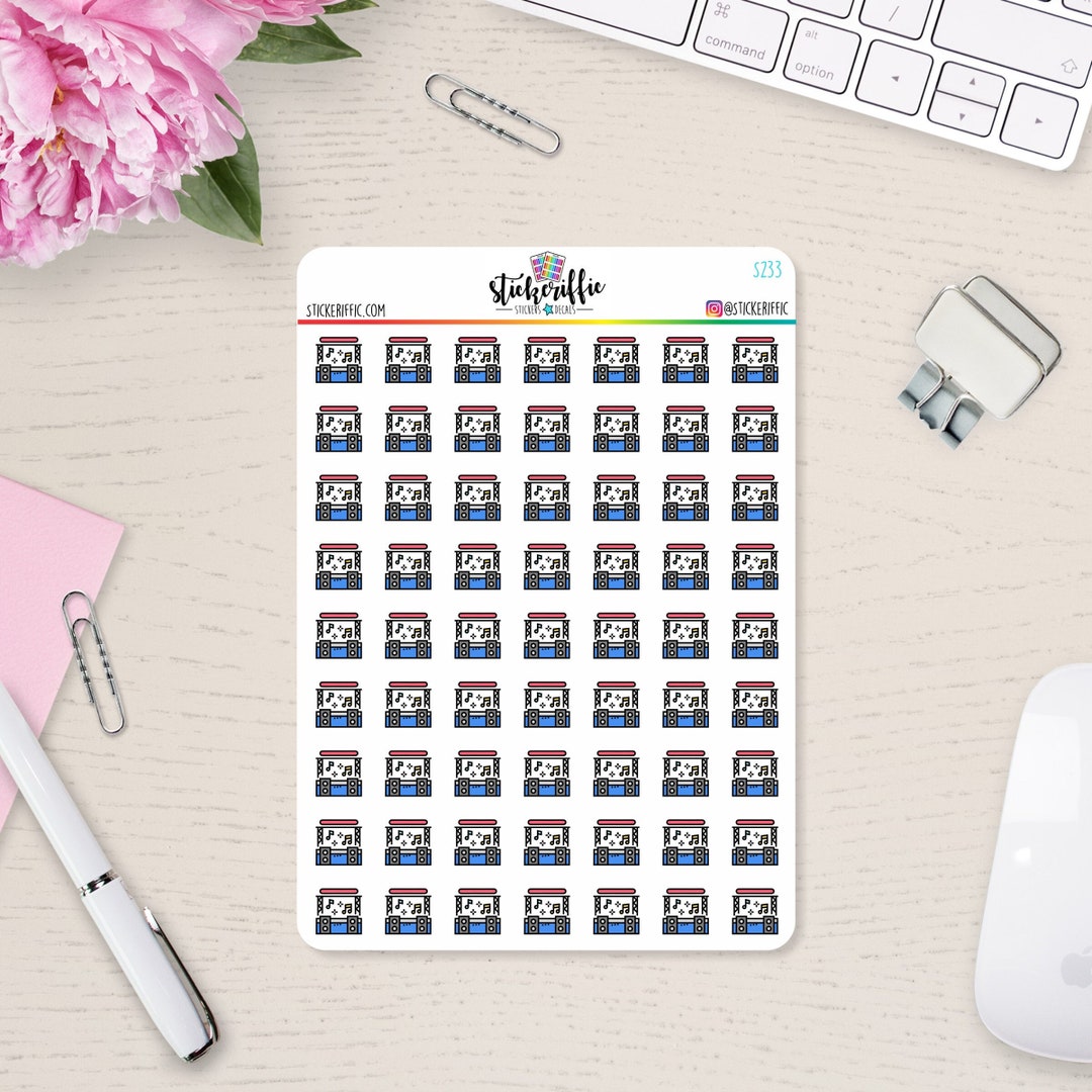 Concert Vinyl Planner Stickers 63 Stickers Live Band Music ...