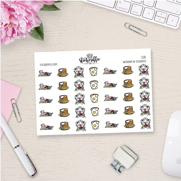 Lucy Breakfast Planner Stickers - S320