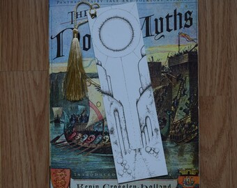 Hand Illustrated STRANGE CANYON Bookmark | Ink Illustration | 7 x 2