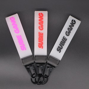 Subie Gang Lanyard jet tag keychain