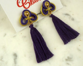Ohrringe Ohrringe Soutache Elegante Quasten Exklusiver Schmuck
